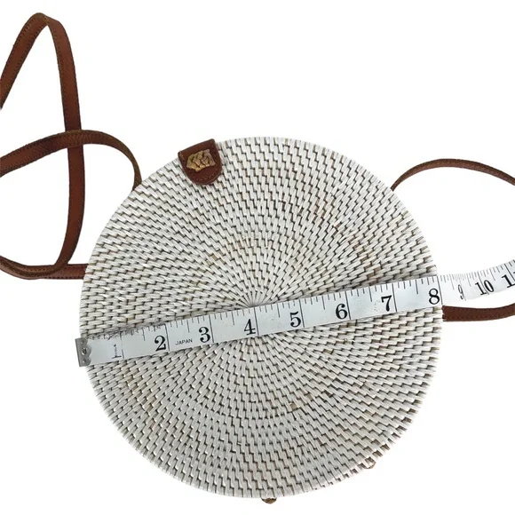 Handmade Woven Rattan Wicker Basket Shoulder Bag - Picture 7 of 7